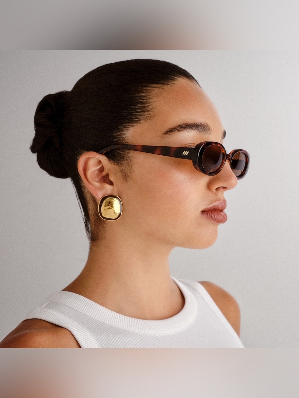 Outta Love Oval Sunglasses - Toffee Tortoise